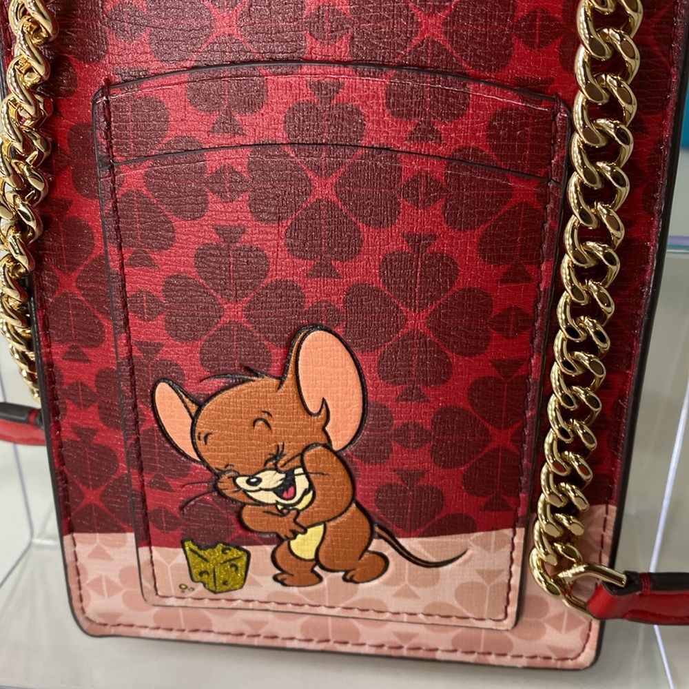 Kate Spade Tom & Jerry Lunar Year Rat Phone Card Crossbody - Picture 5 of 12